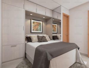 大床单间卧室Blend工程源文件