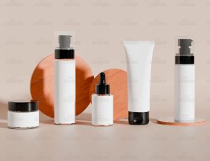 化妆品米白色展示场景Blend工程源文件