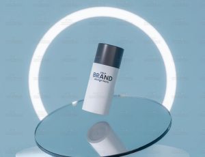 玻璃环上的化妆品Blend工程源文件