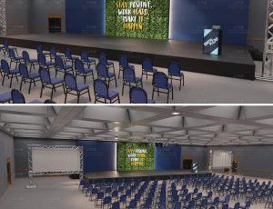 发布会演讲台场景Blend工程源文件