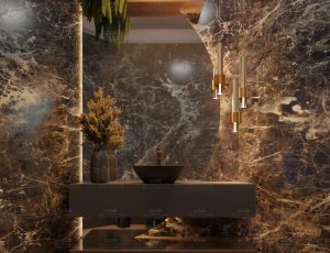 现代化的浴室Blend工程源文件