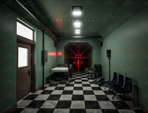 令人毛骨悚然的走廊Blend工程源文件