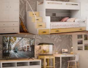 舒适的青少年卧室Blend工程源文件