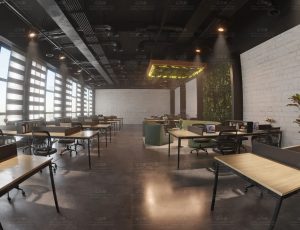 现代化员工工作办公室Blend工程源文件