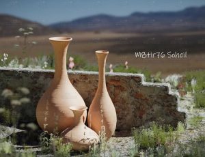 沙漠的瓶子Blend工程源文件