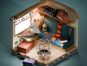 low poly低多边形卡通场景126-Blender工程源文件