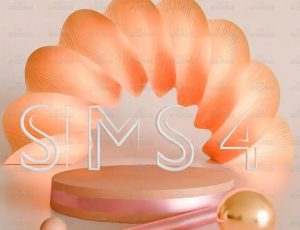 金色抽象拱门场景Blend工程源文件