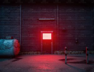 后院小巷的夜景Blend工程源文件