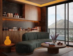 热带小客厅渲染场景Blend工程源文件