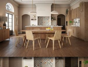 北欧农村风格客厅场景Blend工程源文件