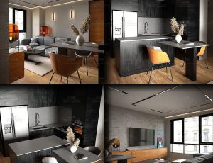 海滨别墅房间Blend工程源文件