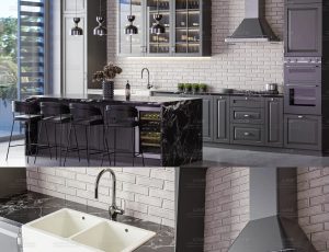 明星的别墅厨房Blend工程源文件