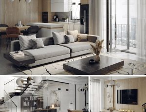 时尚高档高端大套房场景Blend工程源文件