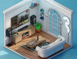 low poly低多边形卡通场景136-Blender工程源文件Blend工程源文件