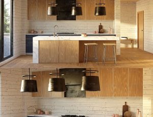 木板风格小康家庭厨房Blend工程源文件