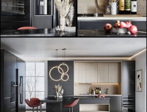 北欧奢华厨房场景Blend工程源文件