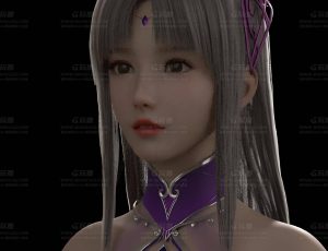 MAYA古风角色小医仙模型