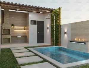 紧凑型泳池区域Blend工程源文件Blend工程源文件