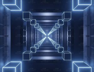 立方体隧道循环动画Blend工程源文件Blend工程源文件