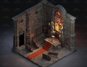 low poly低多边形卡通场景142-Blender工程源文件