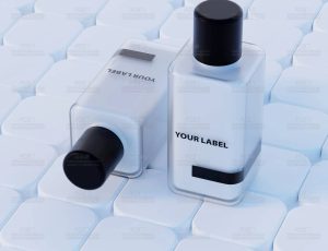 蓝色简洁保湿霜场景Blend工程源文件