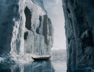 冰川河流峡谷Blend工程源文件