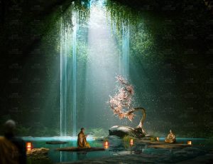 神圣的樱花树Blend模型