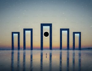 冰雪科技意境时空之门场景Blend工程源文件