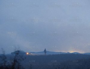 晨曦下孤独的男人场景Blend工程源文件