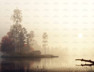 清晨唯美湖光场景Blend工程源文件