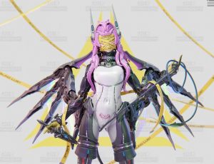 莉莉丝高精度机甲Blend模型