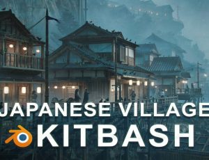 日本古代江户时期建筑模型Blend资产库