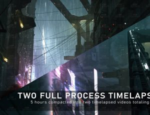 Blender三维辅助二维赛博朋克概念插画设计课程