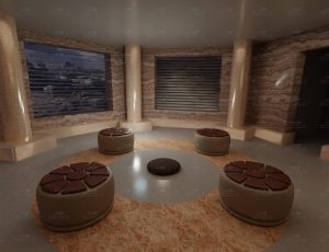 打坐休闲室Blend工程源文件