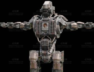 高精度战争机器人队长Blend模型