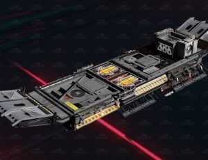 科幻飞行滑板Blend模型