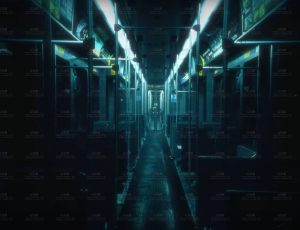 幽暗的地铁厢Blend工程源文件