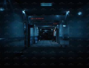 地下室幽暗长走廊Blend工程源文件