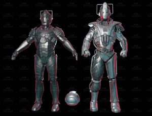 高级金属感机器人Blend模型