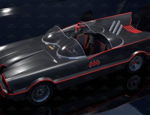 蝙蝠侠敞篷科幻跑车Blend模型