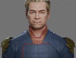 高精度祖国人雕像Blend模型