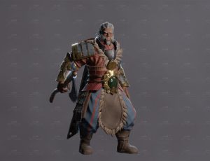 战士游戏角色Blend模型