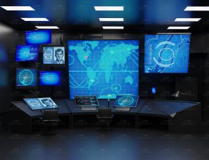 雷达飞机控制室Blend工程源文件