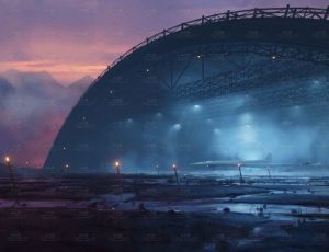 科幻氛围概念大场景Blend工程源文件