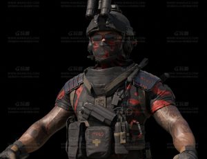 高级度超级特种兵Blend模型