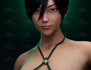 进击的巨人高精度三笠Blend模型