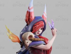 英雄联盟Xayah Blend模型