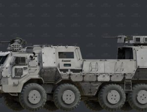 MRAP坦克装甲科幻车Blend模型