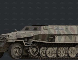 810装甲车Blend模型