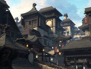 中式古代建筑模型包Blend资产库